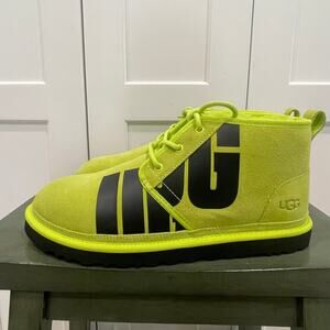 New Ugg Neumel Graphic Print "Chopd" Lace Up Boots Size 13